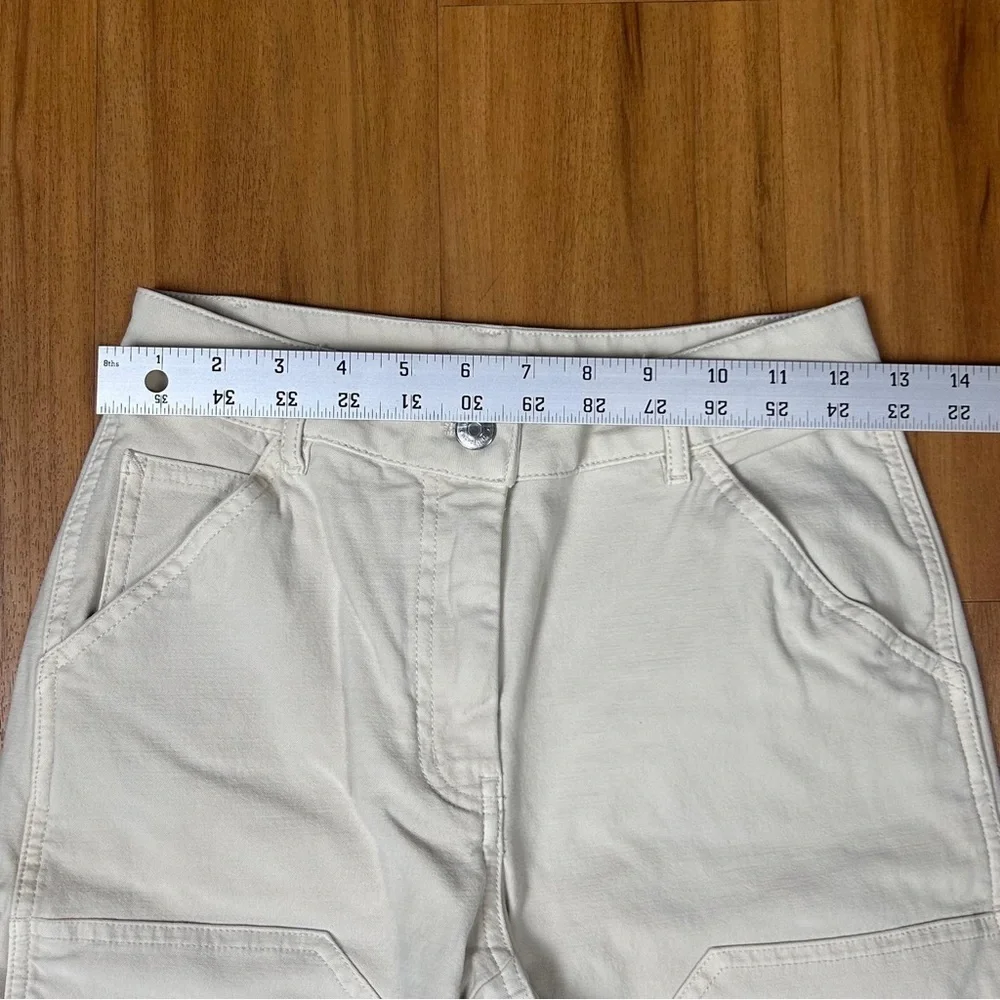 Wilfred Free Aritzia Brennan High Rise Utility Pants Ivory Size 0